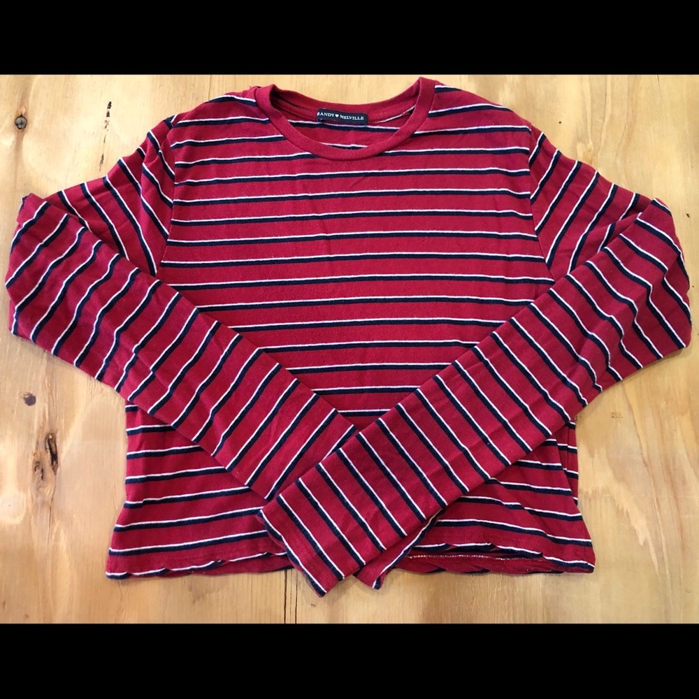 Brandy Melville Long Sleeve cropped T Shirt OS